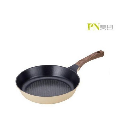 PN풍년 풍년프라이팬 24CM 인덕션 IH 통주물 후라이팬 코팅팬 선물 추천, 1개