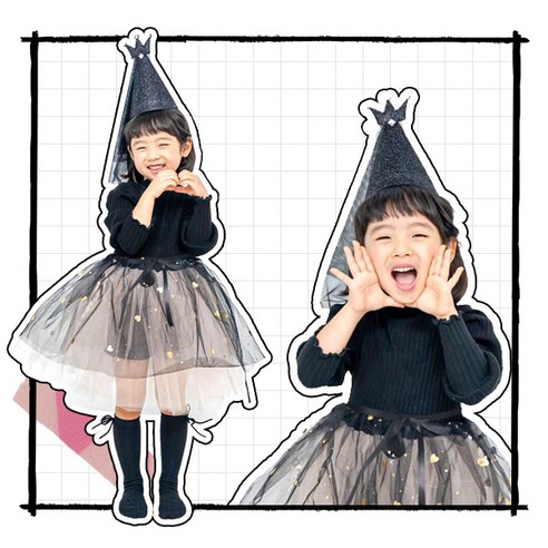 모두스마일 여아 원피스 파티 드레스 할로윈 코스튬 의상