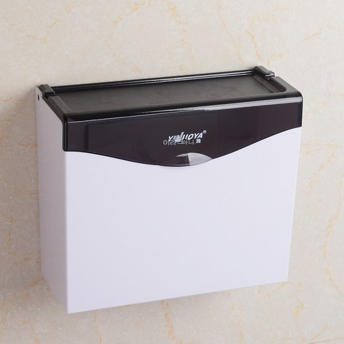 KORELAN 화장지 상자 화장실 빨대 종이 상자 화장지 상자 펀치 프리 화장지 상자 욕실 방수 화장지 랙, 검은색의 우아하고 투명함(이음매 없는 스티커의 업그레
