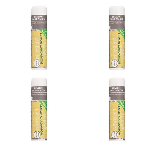 수딩터치 립밤 7g, 4개, Lemon Cardamom