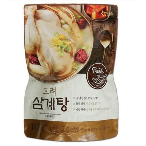 아워홈 고려 삼계탕800g x 10개 자취 혼밥용 맛집 간편식 팬트리 밀키트 친정 1세트, 8세트, 800g