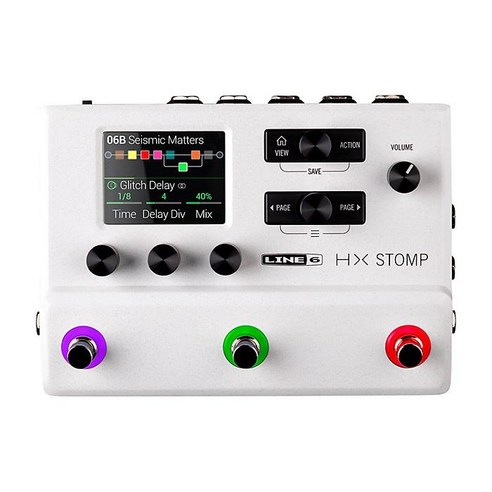 Line 6 HX Stomp LimitedEdition MultiEffects Pedal White, One Size, One Color, 1개