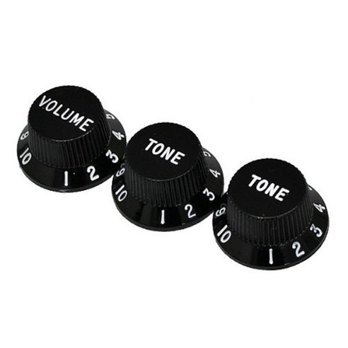 펜더 USA 순정 파츠 Fender Strat Control Knobs Black 991365000 스트라토캐스터 컨트롤 노브 노브 『』, 상세페이지 참조