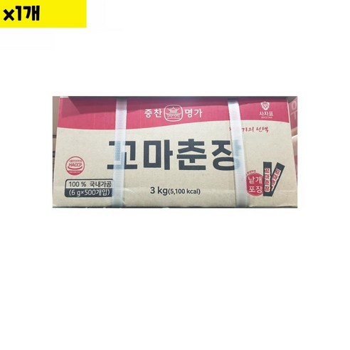 프리미엄 중찬 꼬마춘장 6gx500입 3Kg x1개, 1