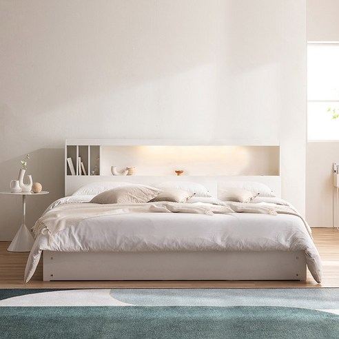 빛과 수납, 편안함이 조화로운 꿈결 공간, 삼익가구 클로드 LED 침대