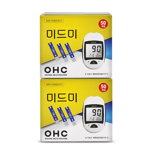 오상헬스케어 미드미 혈당시험지 100p, 50개입, 2개