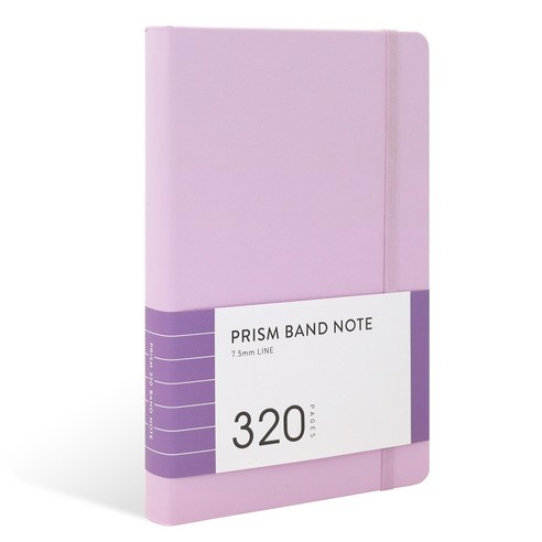 인디고 프리즘 320 라인 밴드 노트 (A5), 라벤더