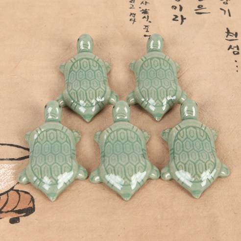행운을 담은 식탁, 청자 거북이 수저받침 5P 세트