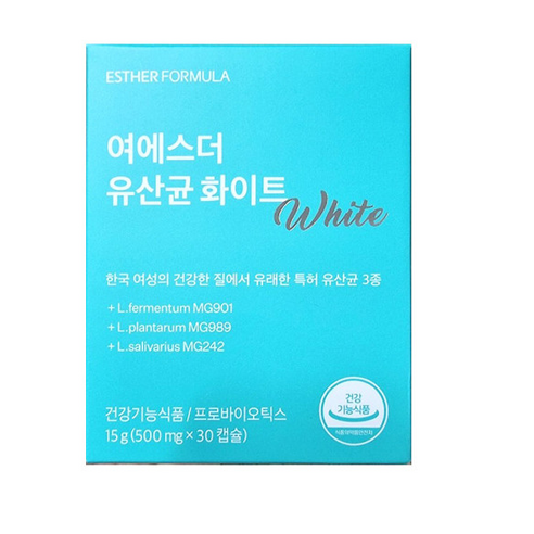 여에스더 질유래 유산균 화이트, 30정, 2개