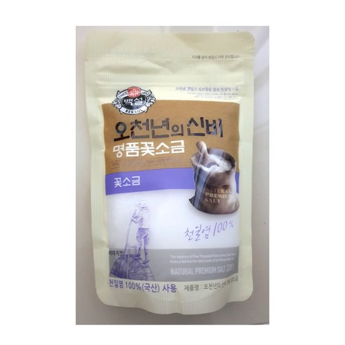 (상온)[백설]오천년의신비 명품꽃소금400gx2, 400g, 1세트