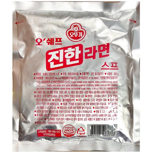 SM 라면 라면스프(오뚜기 285g), 285g, 1개