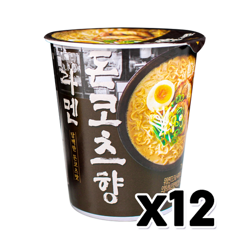 담백한 돈코츠향 라멘 컵라면 75g x 8개