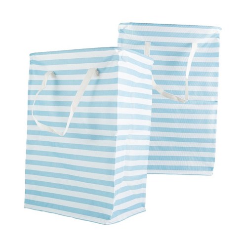 구디즈 다용도 분리수거함 빨래바구니 72L, 레드 x 2