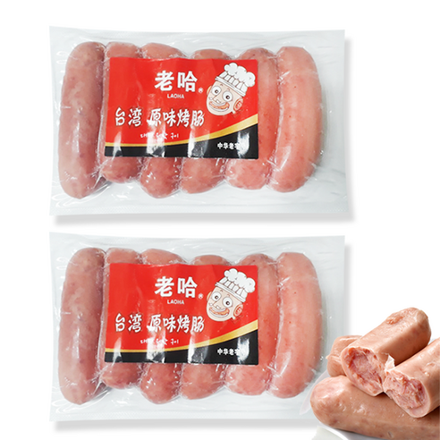 홍홍 중국식품 대만구이 소시지 중국소시지 오리지널 원맛 6개입 330g