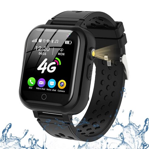 DDIOYUUR 스마트워치, GPS 트래커가 장착된 4G 키즈폰 스마트워치, WiFi SMS, 통화, 음성 비디오 채팅, 블루투스, 오디오 , 알람, 만보계, 4-16 생일 선물용