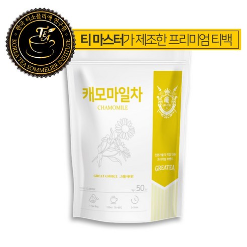 Greatea 캐모마일차, 1g, 50개입, 1개