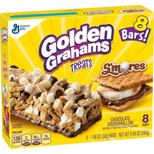 Treats Bar Golden Grahams Treats Chocolate Marshmallow 8개 - 시리얼 | 쿠팡