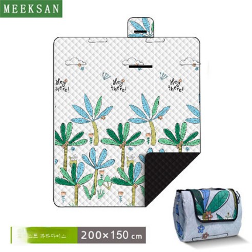DFMWI.피크닉 매트.Picnic mat.--피크닉 매트 야외 봄나들이 평 캠핑 야취 매트 두꺼운 휴대용 전원포 방수 텐트 방습 매트, 숲공원200*150Cm