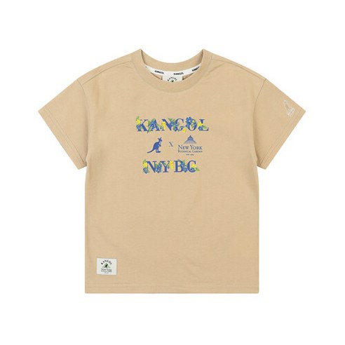 [캉골키즈]AQBCRT04190BE NYBG 레터링 그래픽 숏슬리브 티 QB 0419 베이지