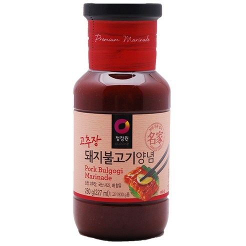 청정원 고추장 돼지불고기 양념, 500g, 2개