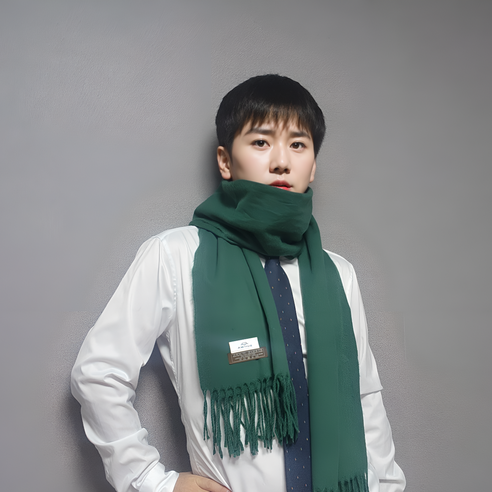 SUHWA 캐시미어 머플러 고급스러운 겨울목도리