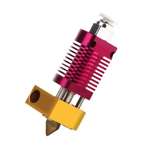 창의성 CR10 CR10S Easy를 위한 2x 조립된 핫 압출 엔드 세트, 20mm x 20mm x 10mm, 빨간, 알류미늄
