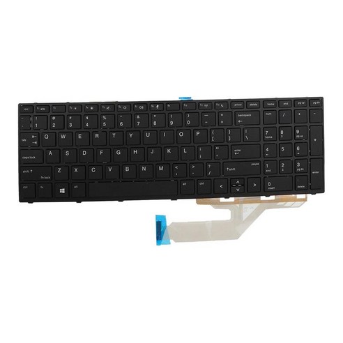 HP ProBook 450 G5 1x Black용 새로운 교체용 미국 키보드(프레임 포함), 블랙, {"사이즈":"380x240x5mm"}, {"수건소재":"플라스틱"}