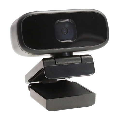 YSSHOP HD 1080P 웹캠3.5mm 마이크 USB PC 데스크탑 노트북, 블랙, 71x31x26mm, ABS