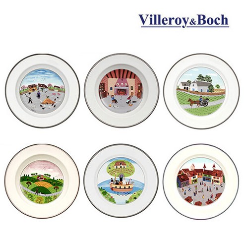 빌레로이앤보흐 디자인나이프 디너접시, 광장, 1개