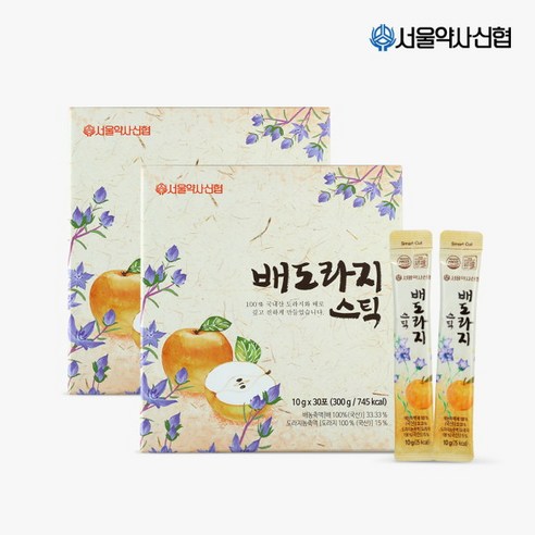 [서울약사신협] 배도라지 스틱 30포 2세트, 300g, 2개