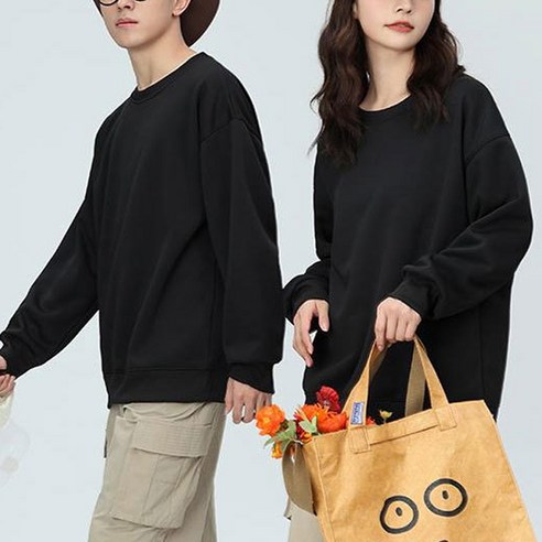 로지 남녀공용 데일리 맨투맨티셔츠