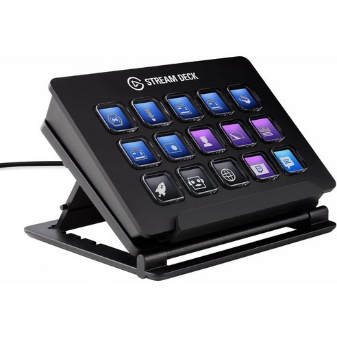 Elgato 엘가토 스팀댁 Stream Deck MK.2 – 스튜디오 컨트롤러 15개의 매크로 키, 15키(클래식), 1