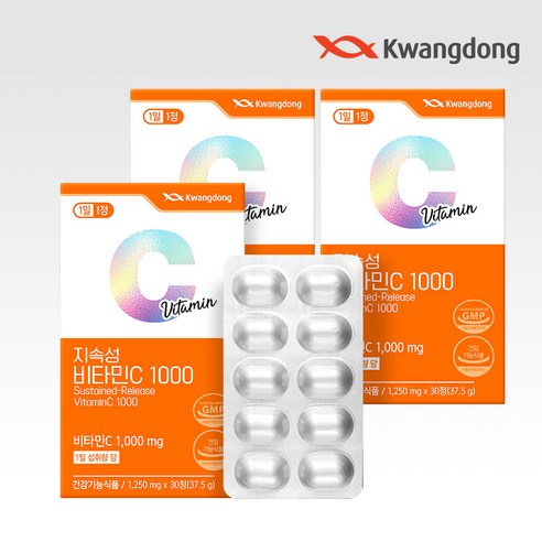광동 영국산 지속성 비타민C 1000, 30정, 3개
