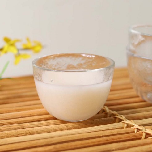 유리 막걸리잔 사케잔 170ml, 2개, 화이트