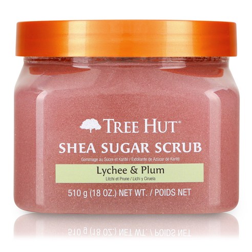 Tree Hut 시어 슈가 스크럽, Lychee & Plum, 510g, 1개