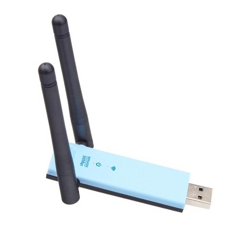 무선 중계기 신호 증폭기 홈 태블릿 PC Office 용 이중 안테나, 3.35 × 0.354 × 0.9inch., 파란색, 플라스틱