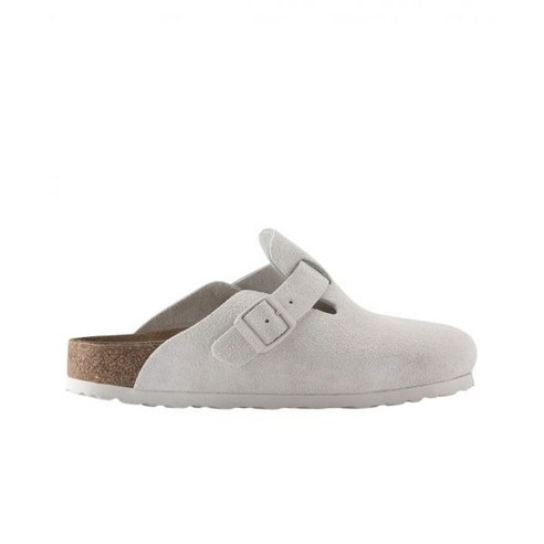 [정품 보증] 버켄스탁 보스턴 스웨이드 레더 앤티크 화이트 - 내로우 Birkenstock Boston Suede Leather