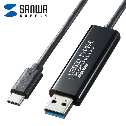 [강원전자] 산와서플라이 KB-USB-LINK5 USB3.1 C타입 KM 데이터 통신 컨버터(키보드/마우스 공유), 강원전자