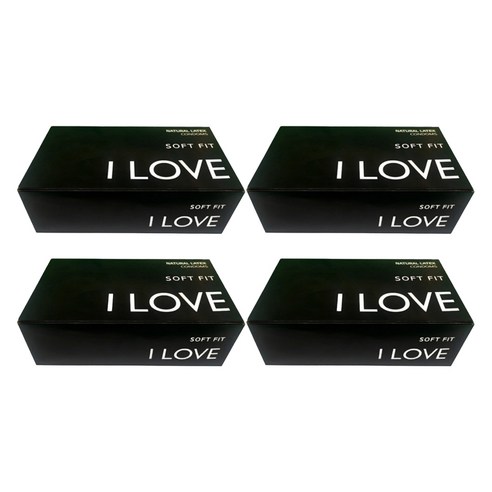 I LOVE텍스 0.03 대용량 콘돔, 100개입, 4개