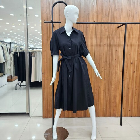 지컷 지컷 백 플리츠 벨티드 원피스 7224337700