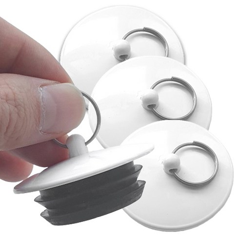 본라이프 국산 욕실 욕조마개 욕조뚜껑 욕조마게 세면대 마개 배수구마개, 화이트, 3개