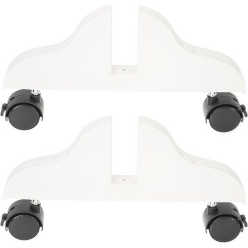 Ciieeo 2pcs 화면 베이스 룸 디바이더 스탠드 패널 바닥 발 독립 홀더 휠 두꺼운 가구 플라스틱 화이트 오피스 파티션 폴더