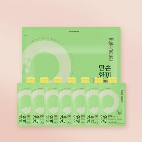 리뉴파이 한손한끼 단백질 쉐이크, 말차맛, 60g, 7개
