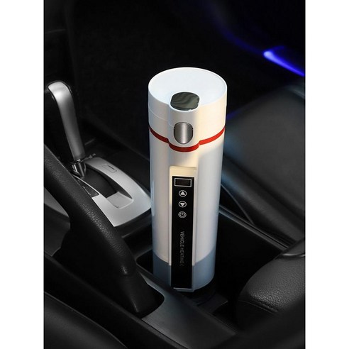 차량용 커피 포트 전기포트 카 차량 12V 24V 휴대용, 12V-24V-220V - 화이트