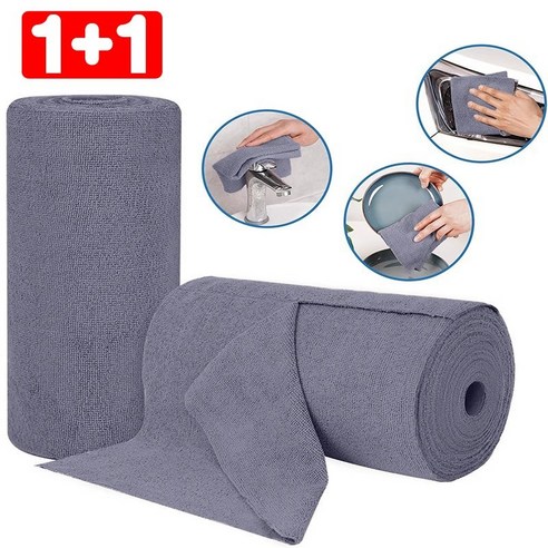 LA DERIVE 극세사 강력 흡수걸레 다용도걸레 일회용걸레 100매 250*250mm 산호벨벳 도톰한 걸레 하루에 한 장씩, 2세트