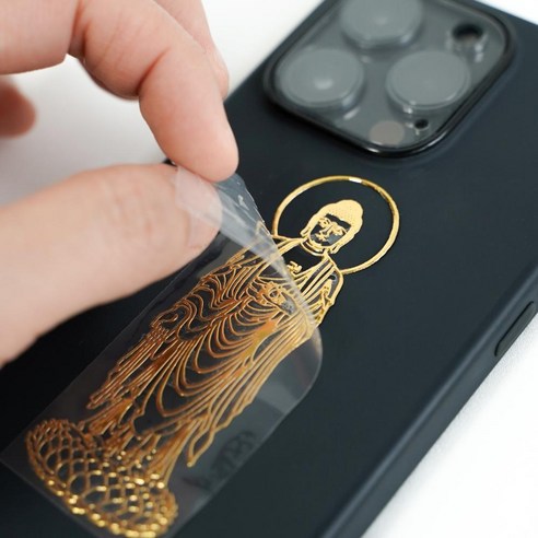 행운과 번영을 가져다주는 불교 수호신 스티커 부적 세트