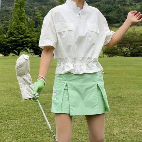 투솜 여자 봄 골프 바람막이 여성 골프 바람막이 쿨에어 자외선차단 반팔탈부착 경량 여름 봄 가벼운 골프 아노락 점퍼