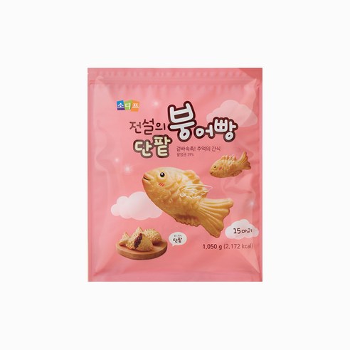 소디프 전설의 붕어빵 단팥, 1.05kg, 1개