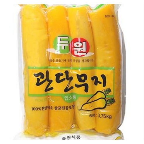 (무)(면)두원식품 단무지(통 3.75Kg)X4개, 3.75kg, 4개