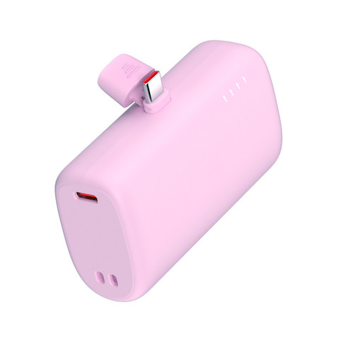 이어맥 10000mAh 대용량 도킹형 PD 22.5W 고속충전 보조배터리 EMDP-01, 핑크